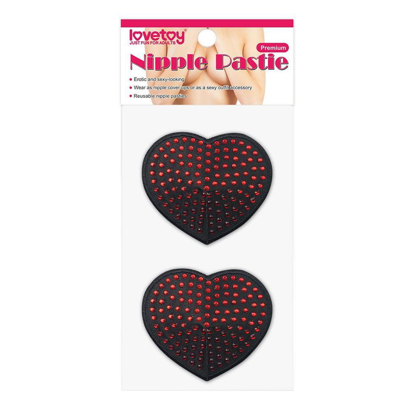 Cubrepezones Red Diamond Heart Nipple