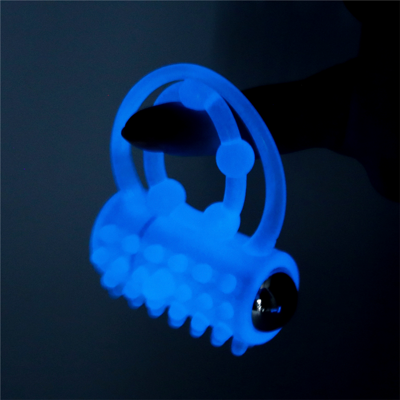 Anillo Vibrador Lumino Play Blue