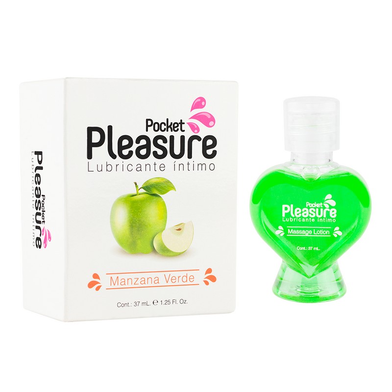 Lubricante íntimo Manzana Verde x 37 ml by Pocket Pleasure